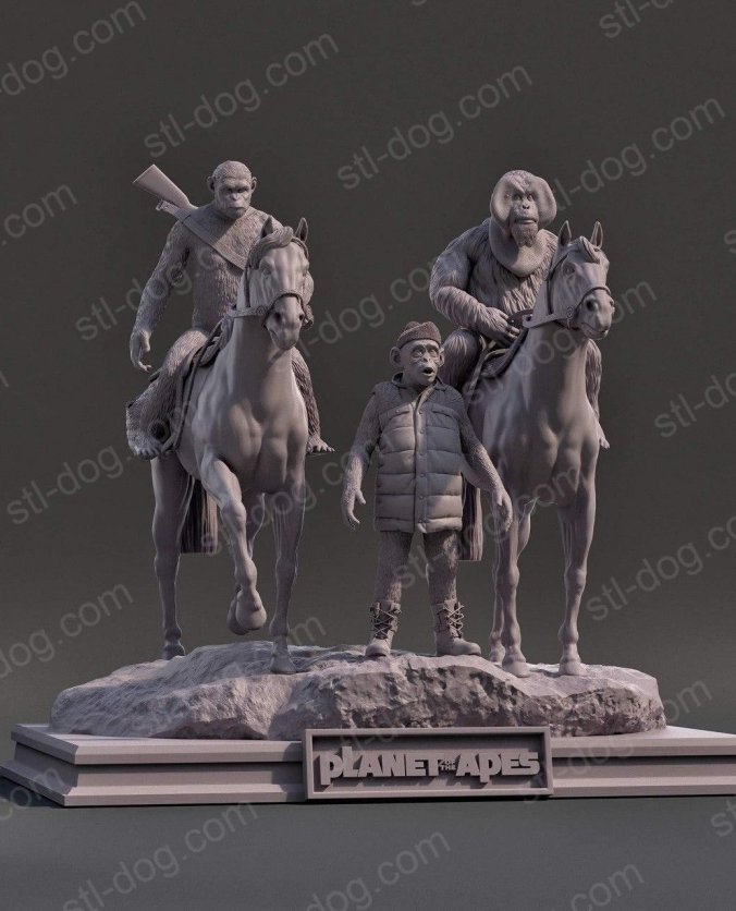 猩球崛起 (Planet of the Apes) 3D打印图纸